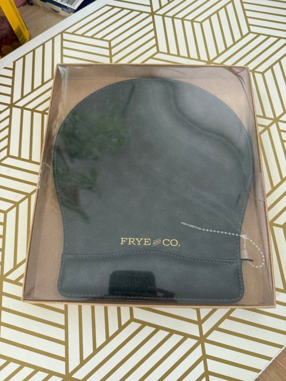 Frye & Co. Brown Leather Mousepad New